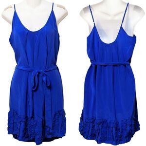 CHARLIE JADE Silk 3D Floral Tank Dress S